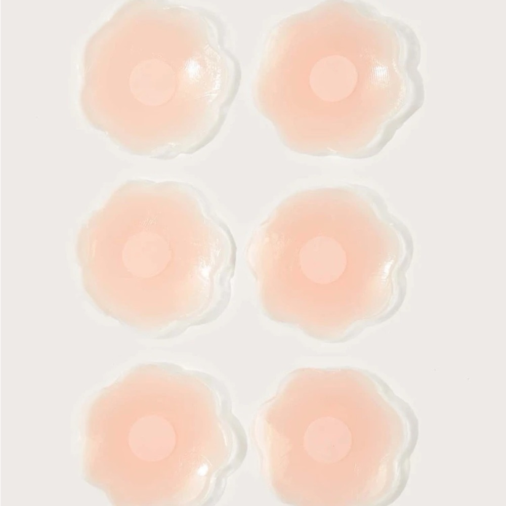 NWT 3 pairs floral silicone nipple covers. You need 4 tops dresses when no bra